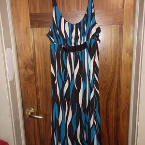 Stylish Mossimo Blue and Black Dress